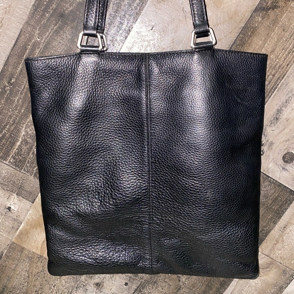 COLE HAAN ~ Black Pebble Leather ~ Shoulder Bag - Picture 10 of 12
